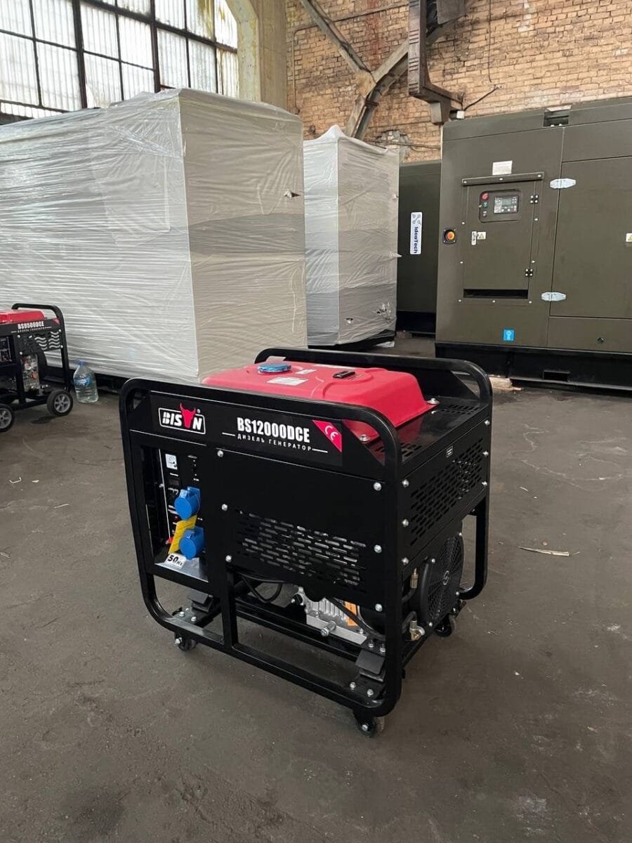 Дизельний генератор BISON BS12000DCE 12 кВт