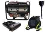 Бензиновий генератор  EF Power RD3600 + газова плитка Orcamp CK-505 + електричний обігрівач Gardyer HE2000