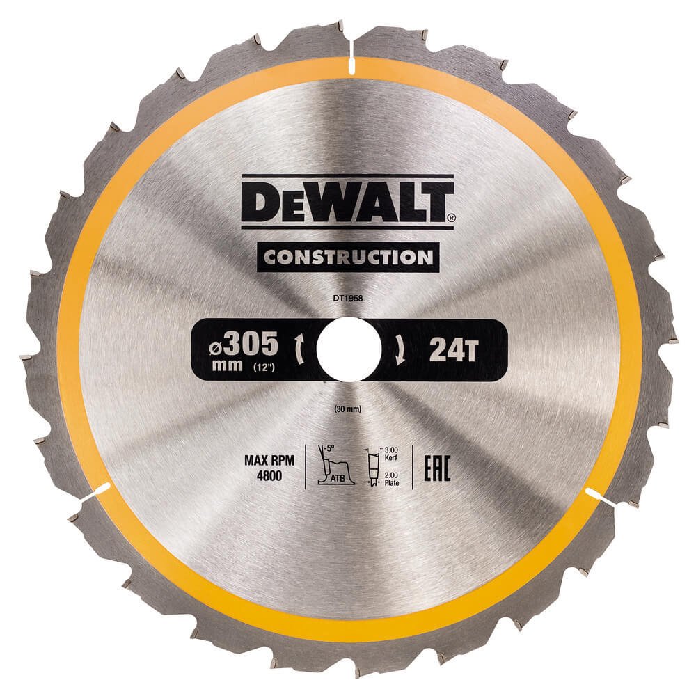 Диск пильний DeWALT DT1958 Диск пильний DeWALT DT1958