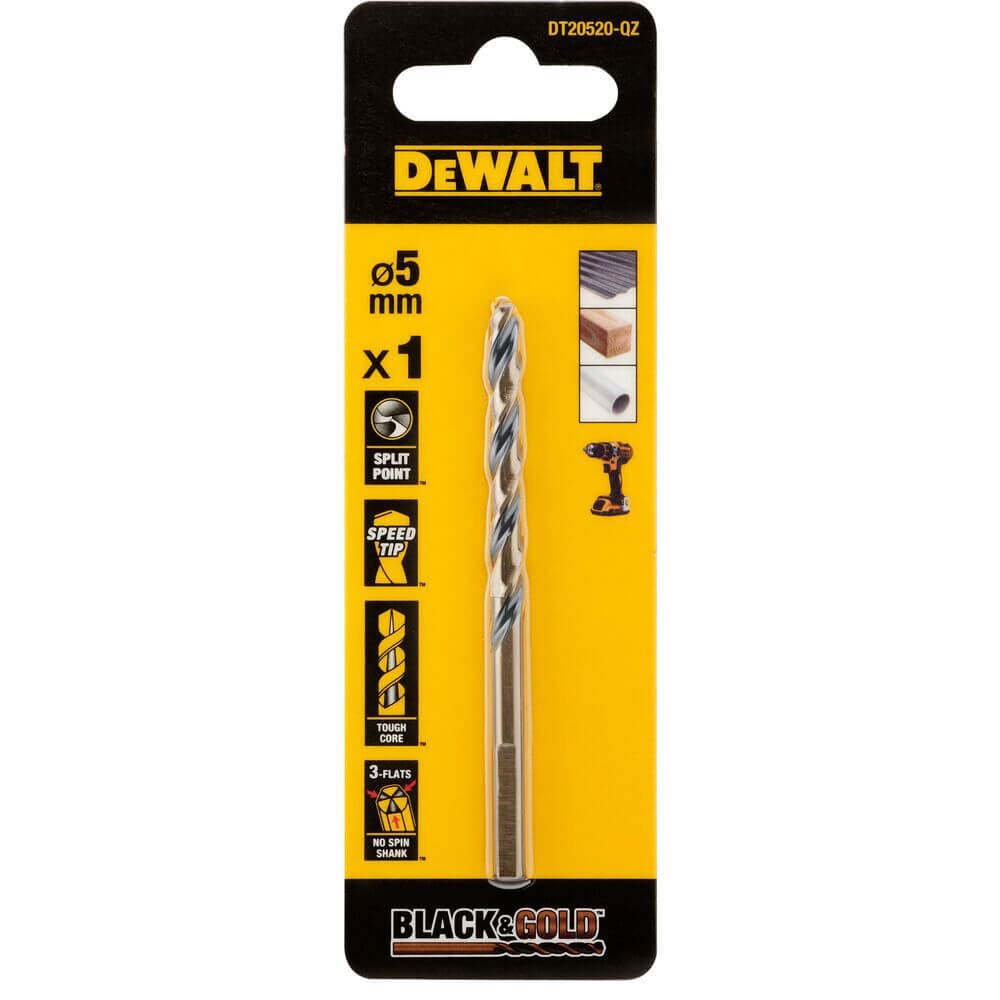 Свердло по металу EXTREME Black & Gold DeWALT DT20520 Свердло по металу EXTREME Black & Gold DeWALT DT20520