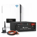 6,2 кВт LiFePO4 комплект Humsienk: гібридний інвертор 48В + настінний акумулятор 48В 100Ah з Wi‑Fi/Bluetooth для резервного живлення будинку