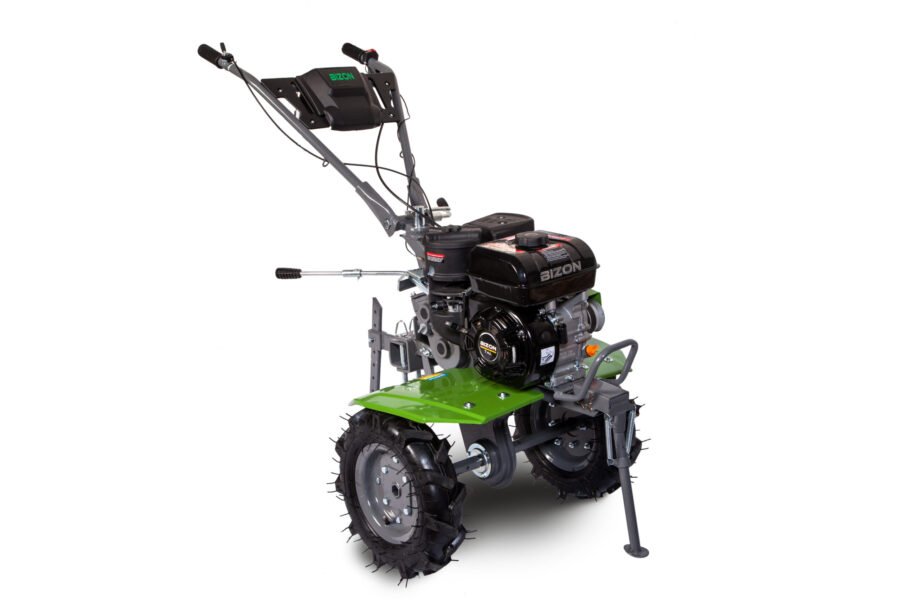 Бензиновий мотоблок BIZON 900 LUX (7 к.с.) з фрезою та колесами