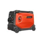 Інверторний генератор Sturmax PGM8738IE 3,8 кВт — закритий корпус на колесах, електростарт, вигляд спереду збоку