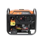 Sturmax PGM8750IE — панель: дві розетки 230 В, вихід 12 В, вольтметр, лічильник мотогодин